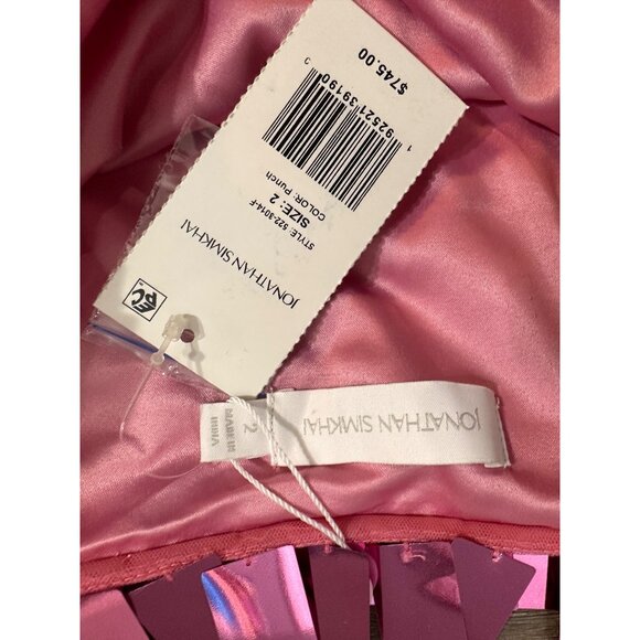 Jonathan Simkhai Pink Sequin Midi Skirt - Picture 8 of 16